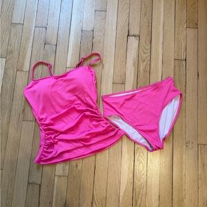 Pink Tankini Swimsuit Set